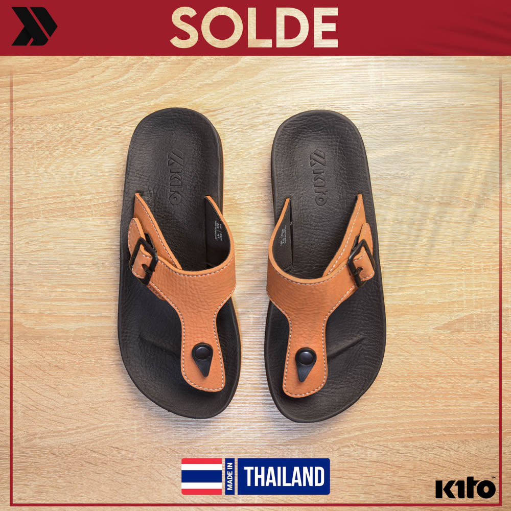 CLAQUETTE AA54M ORANGE BLACK KITO