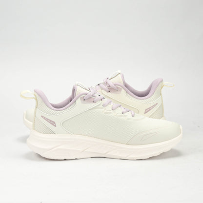 PEAK TRAINING RUNNING SHOES-WHITE/PURPLE