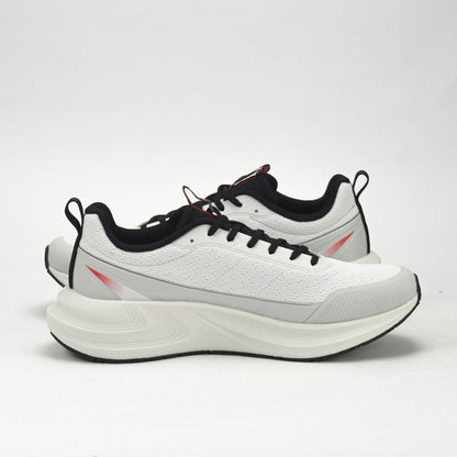 PEAK CUSHION RUNNING SHOES-LT.GREY/BLACK