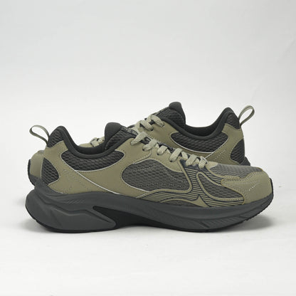 PEAK TRAINING RUNNING SHOES-ASPHALT GREEN/MAGNETIC GREY