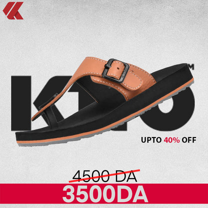CLAQUETTE AA54M ORANGE BLACK KITO