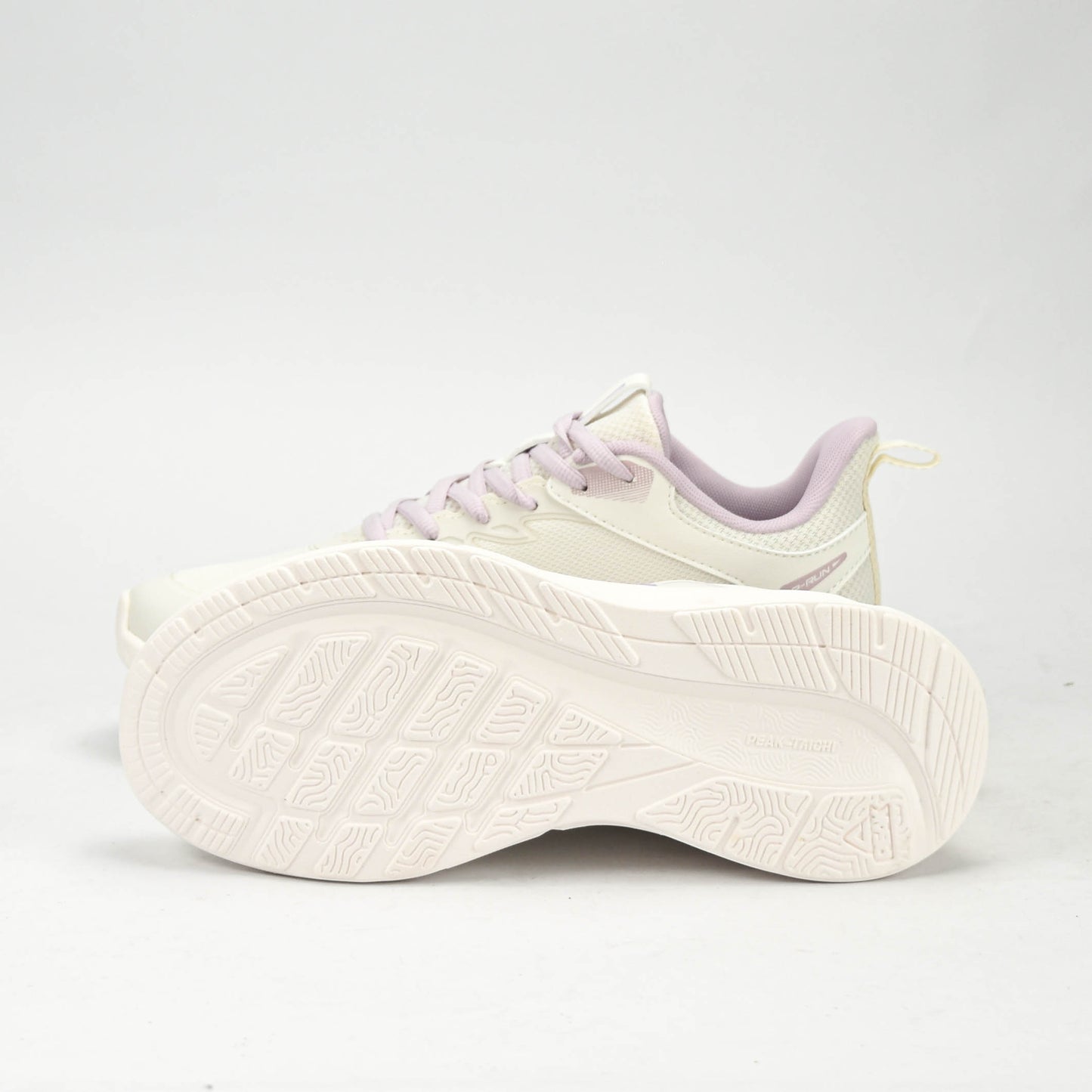 PEAK TRAINING RUNNING SHOES-WHITE/PURPLE