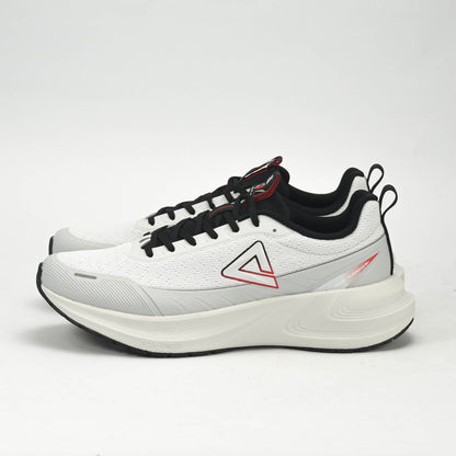 PEAK CUSHION RUNNING SHOES-LT.GREY/BLACK