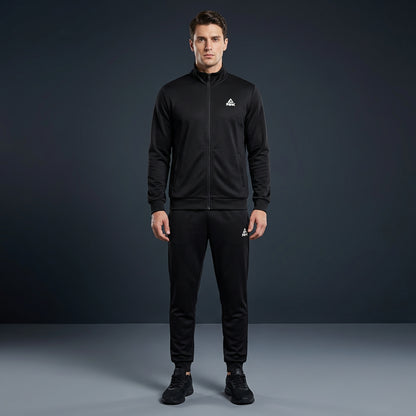 Peak Knitted Tracksuit Black
