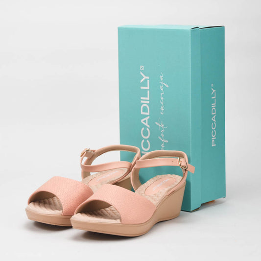 PICCADILLY Sandale Femme Cecilia Anabela Médio Brûlé