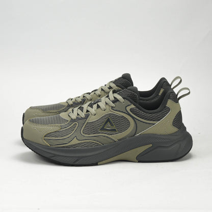 PEAK TRAINING RUNNING SHOES-ASPHALT GREEN/MAGNETIC GREY