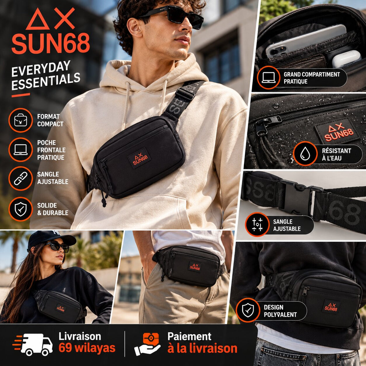 SUN68 Everyday Belt Bag