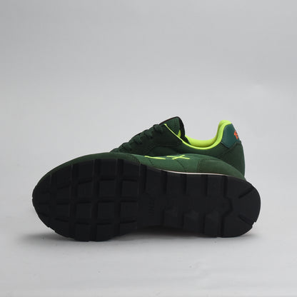 BASKET SUN68 TOM FLUO-37-VERDE SCURO