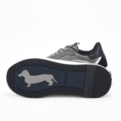 Harmont and Blaine Suede and Technical Fabric Sneakers