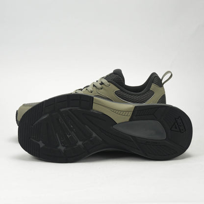 PEAK TRAINING RUNNING SHOES-ASPHALT GREEN/MAGNETIC GREY