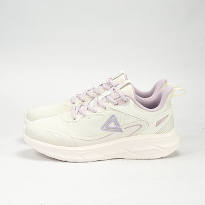 PEAK TRAINING RUNNING SHOES-WHITE/PURPLE