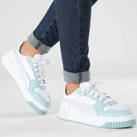 PUMA CARINA STREET JR WHITE SILVER MIST