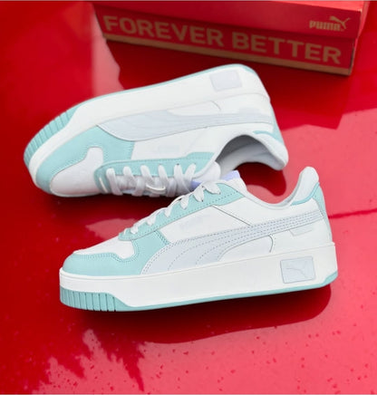 PUMA CARINA STREET JR WHITE SILVER MIST