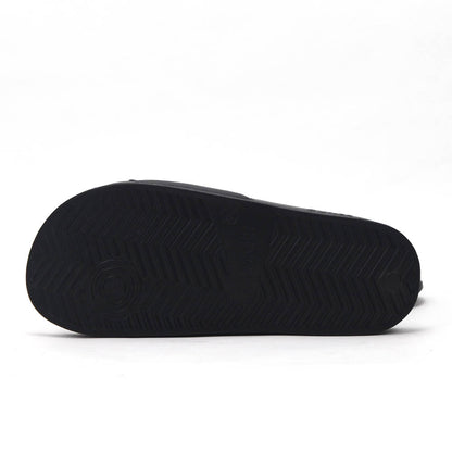 SUN68 Logo Black Slippers