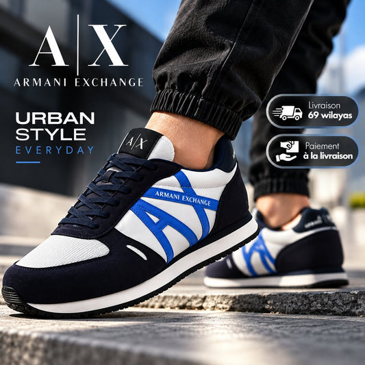Armani Exchange Retro Running Sneakers