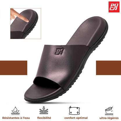PUCA  SLIPPERS CRATER BROWN. 10934