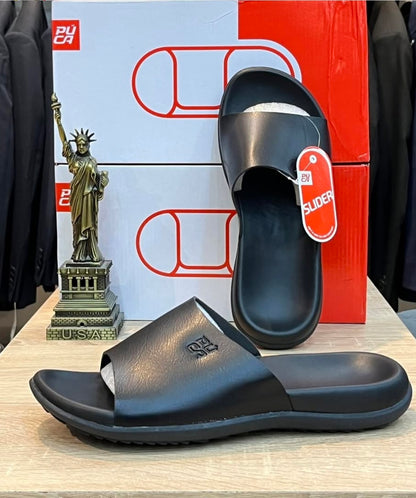 PUCA SLIPPERS CRATER BLACK.   10933